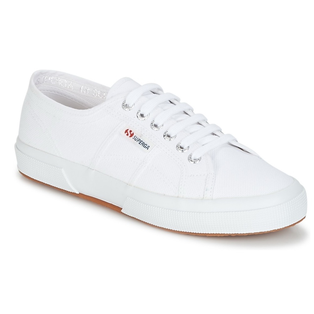 Superga White Lace-Up Sneakers M8/W9.5